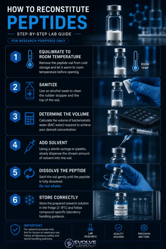 How to Reconstitute Lyophilized Peptides